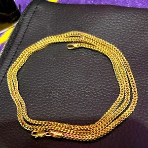 14k necklace. It is stamped 14k. It is real authentic 100%  taking down Monday!